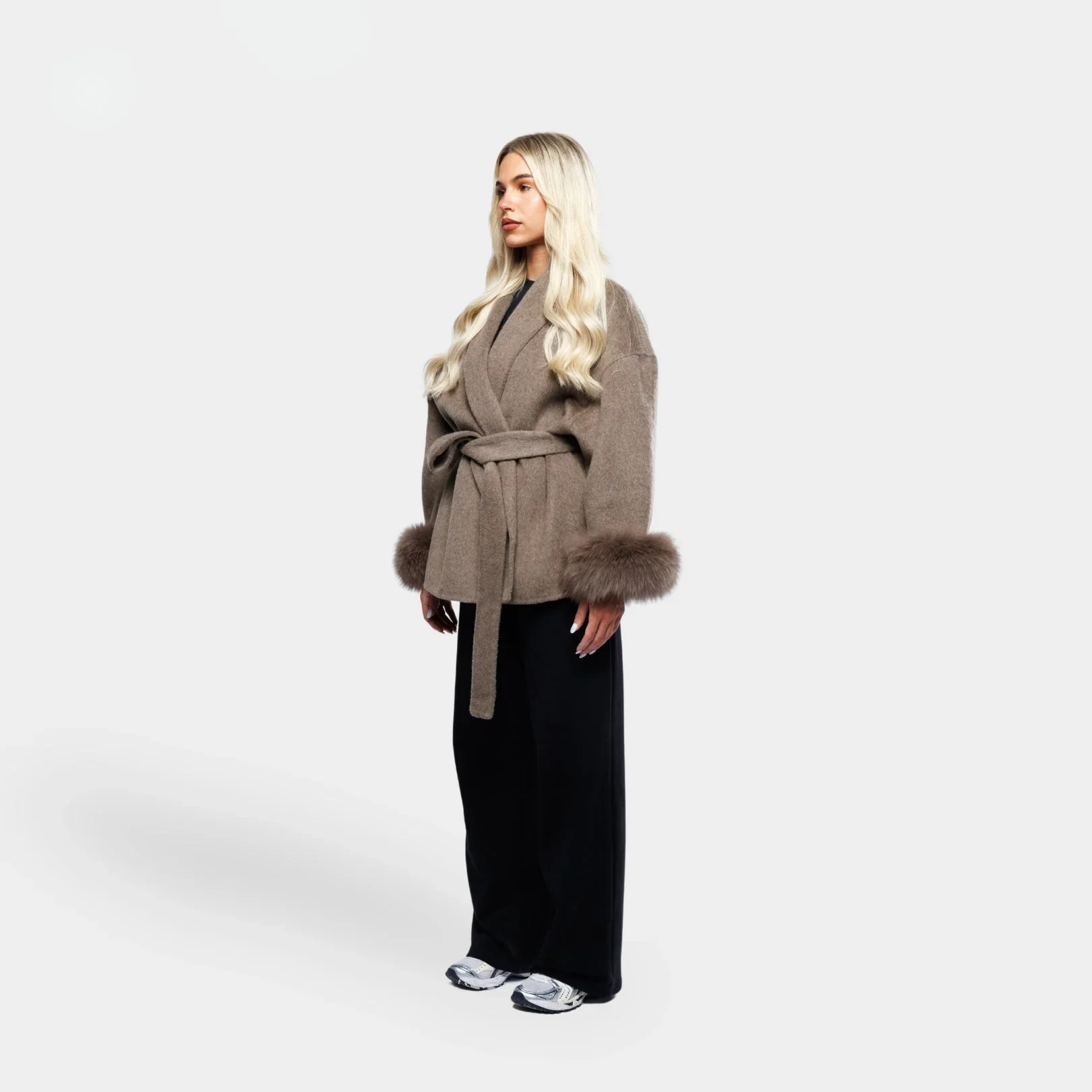 Velluto | Wool Coat Brown - Image 2