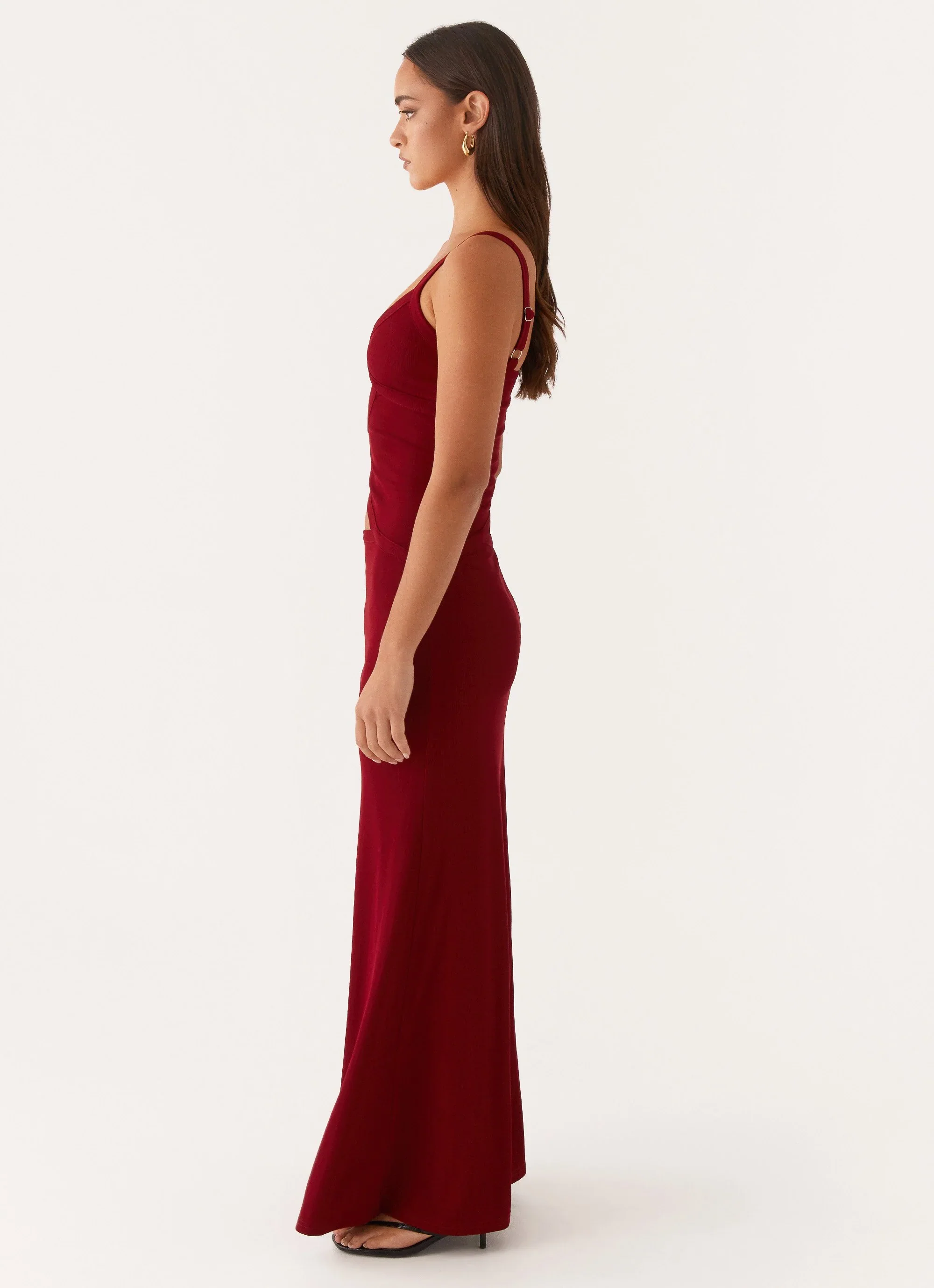 Lunaria | Cutout Plaid Maxi - Image 20