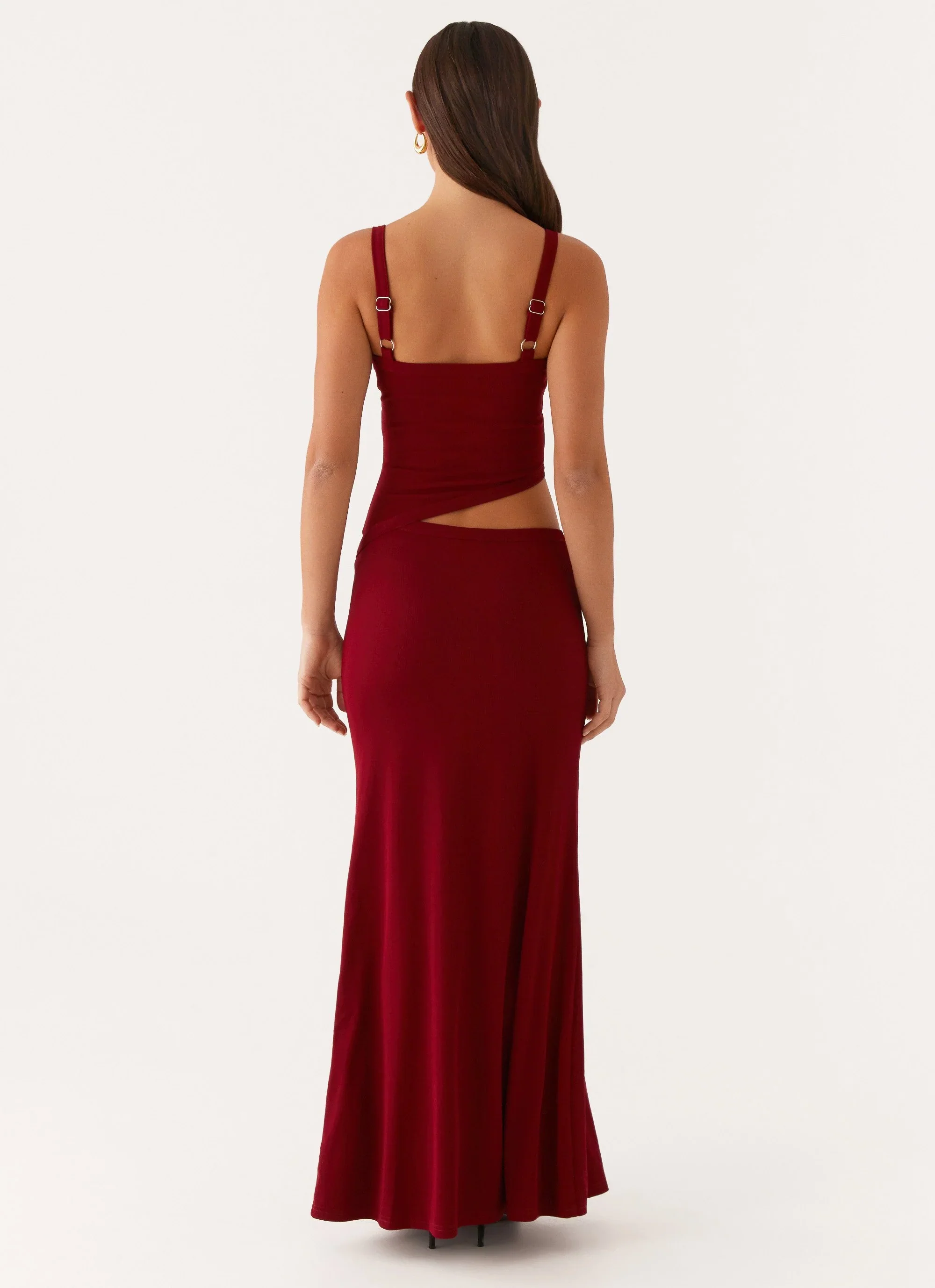 Lunaria | Cutout Plaid Maxi - Image 21