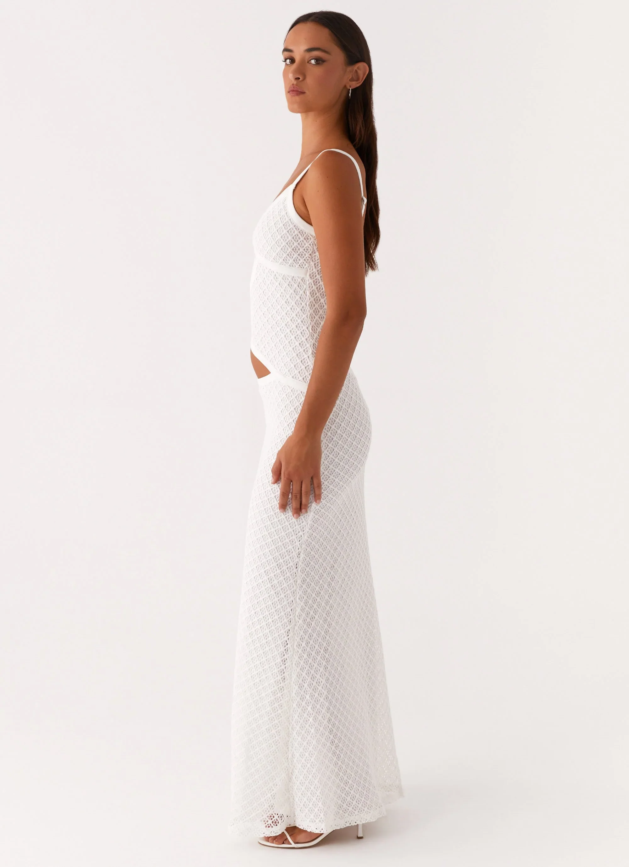 Lunaria | Cutout Plaid Maxi - Image 3