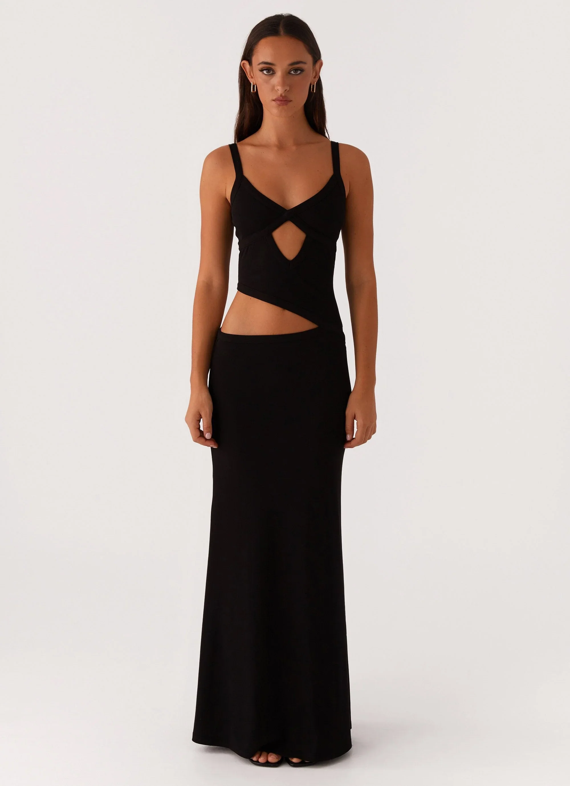 Lunaria | Cutout Plaid Maxi - Image 7
