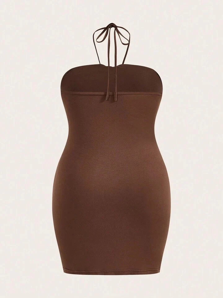 Marrone | Halter Dress - Image 7