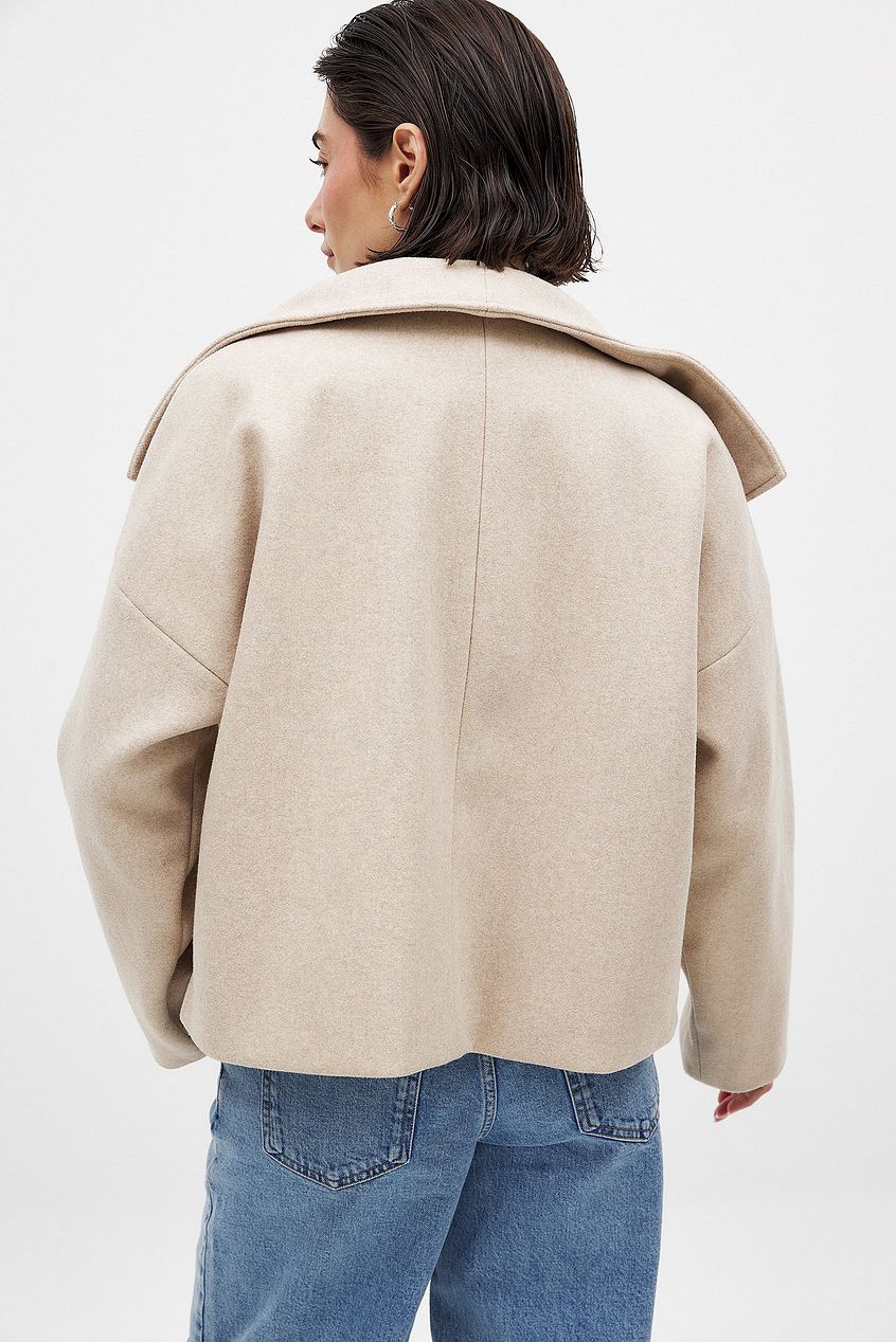 Oro | Wool Coat Beige - Image 4
