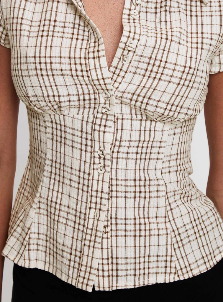 Quadri Vintage | Retro Blouse - Image 5