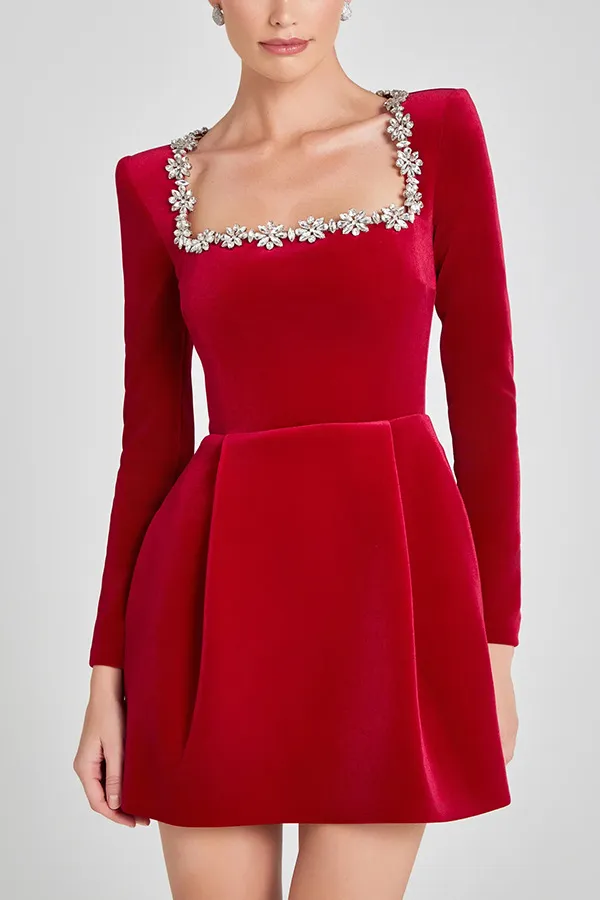 Velluto | Velvet Mini Dress - Image 6