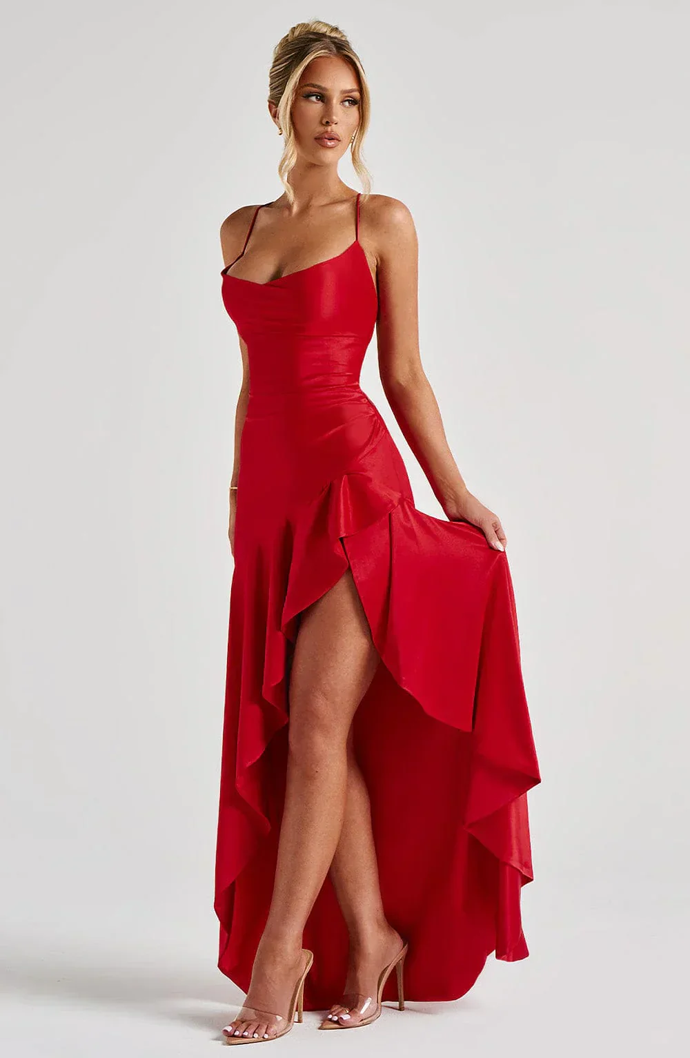 Zieta | Satin Maxi Dress - Image 7